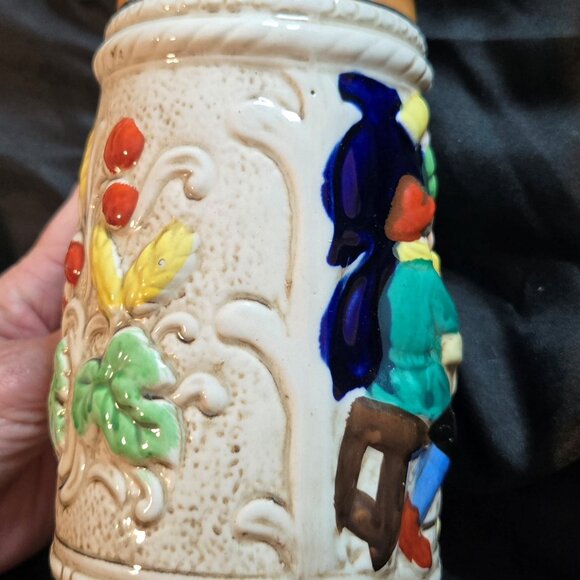 Vintage LIPPER & MANN (Japan) Ceramic Beer Stein w/ Pewter Lid (1950s) - Picture 8 of 8